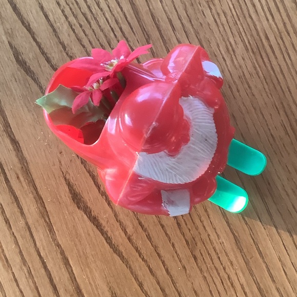 Vintage 1950’s Rosen Rosbro Santa on skis hard plastic candy holder - Picture 5 of 13